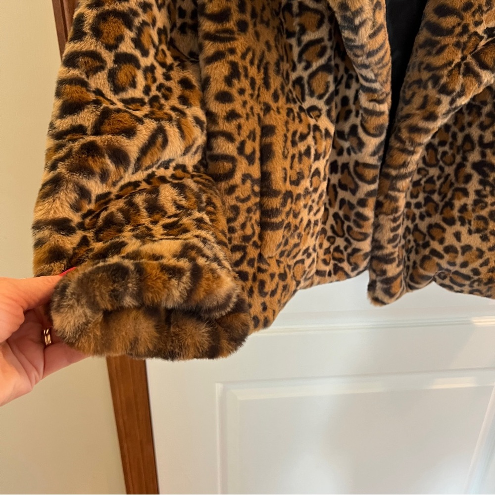 NWT!!! Camila Coelho Ladies XS Luxurious Leopard Print Coat - Picture 6 of 12